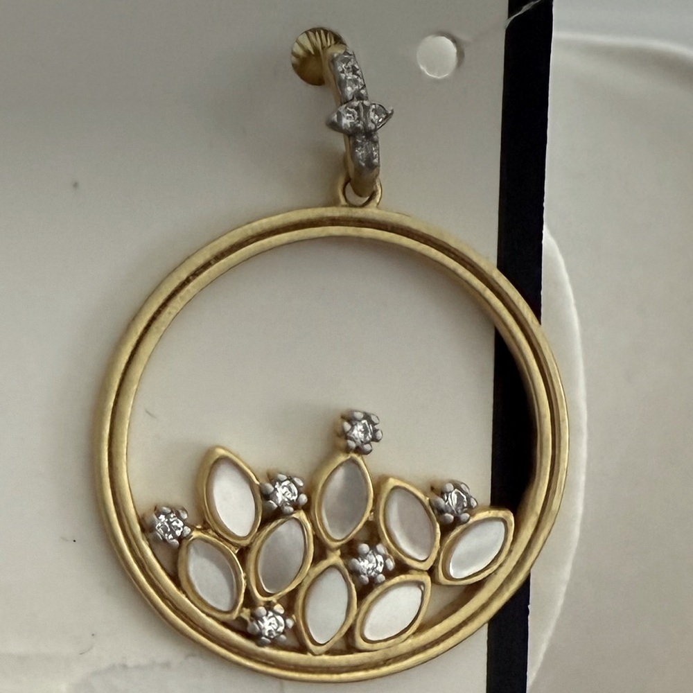 FREIDA ROTHMAN - Drop Fleur 19 Round Cluster Bloom Earrings - Picture 4 of 5